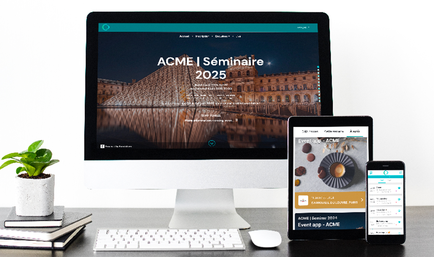 Various devices displaying multiple interfaces of an event management platform. - Eventdrive blog article