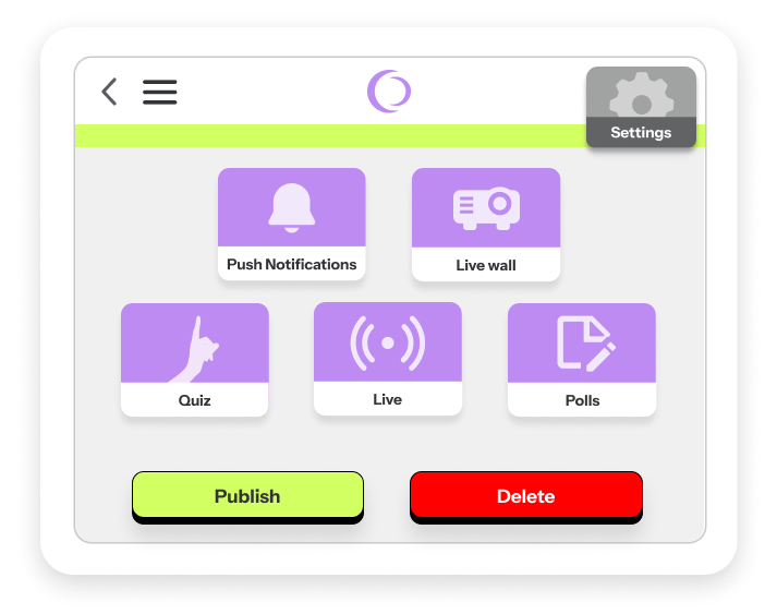 Moderation screen - eventdrive